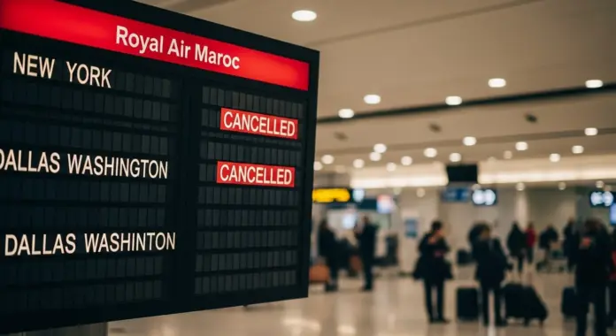 إلغاء رحلات جوية: الخطوط الملكية المغربية توقف رحلات نيويورك وواشنطن بسبب عاصفة القرن