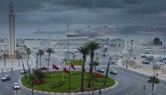 عروس الشمال تحت الحصار: طنجة تواجه العواصف بإنذار برتقالي واستنفار شامل
