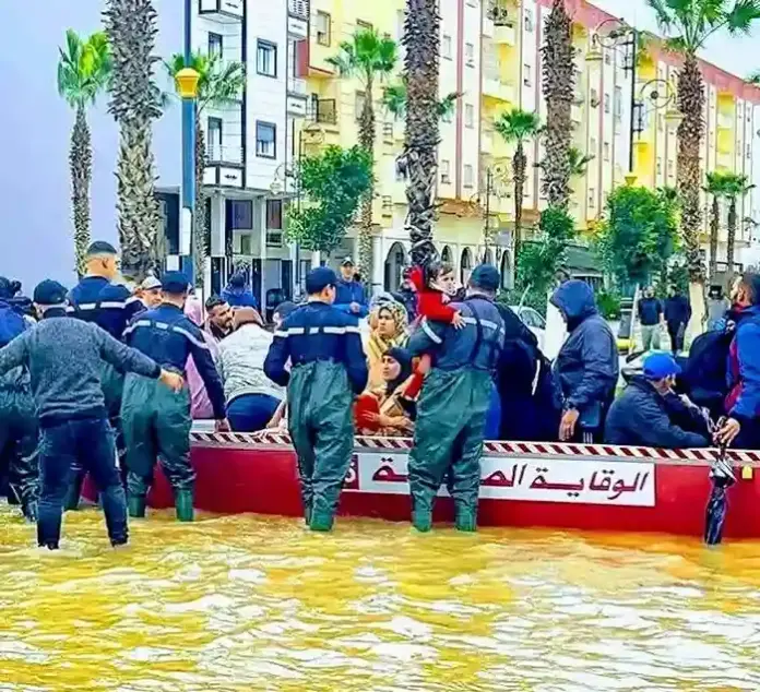 الفيضانات في سيدي قاسم استمرار عمليات إجلاء المواطنين تحسّباً لارتفاع منسوب واد سبو